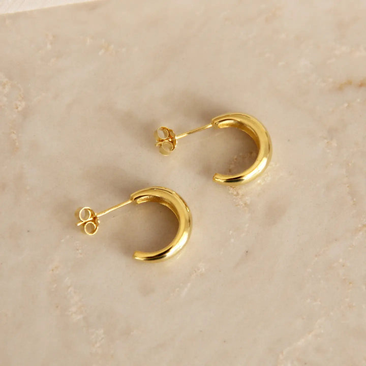 Emery Semi Hoops - Gold