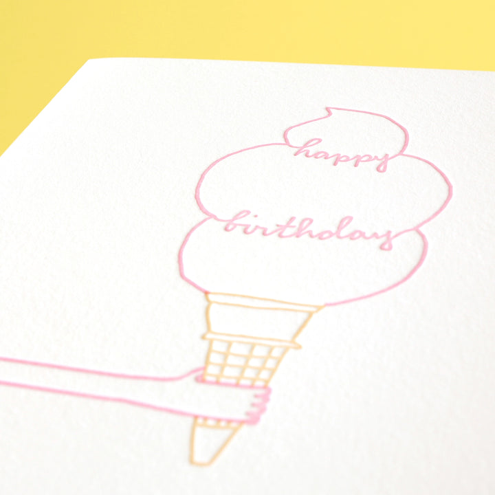 Ice Cream Birthday Card