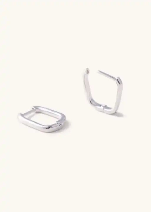 Cara Hoop Earrings - Silver