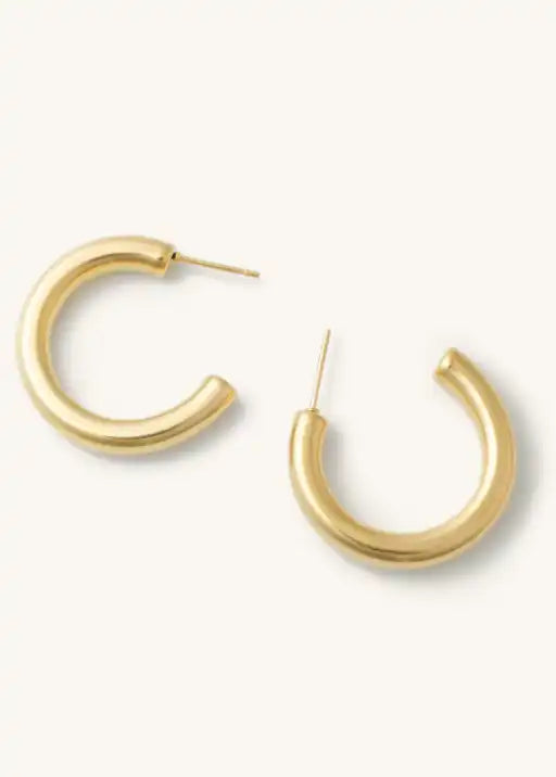 Medium Rome Hoop - Gold