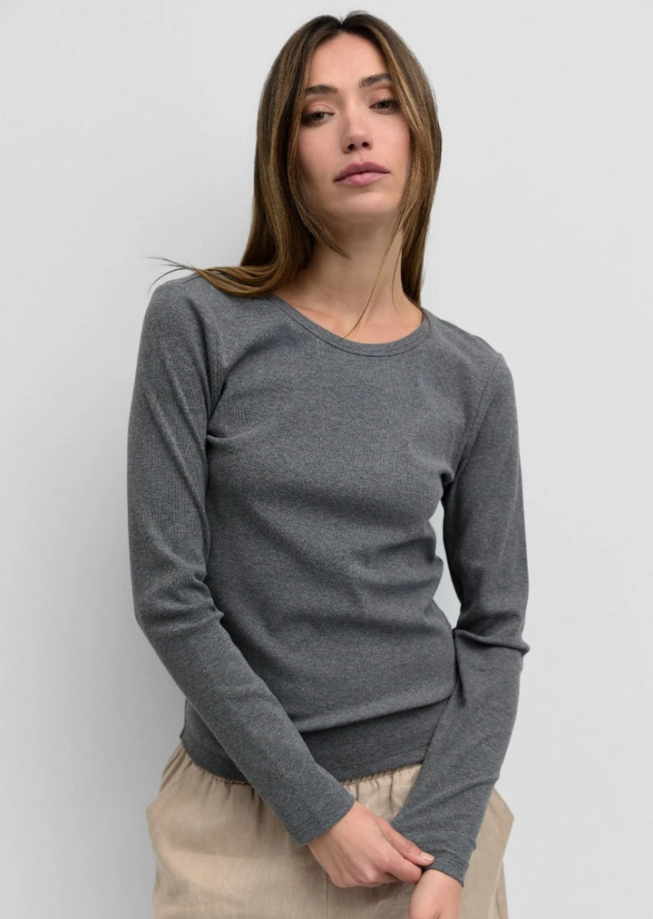 Mills Top - Heather Grey