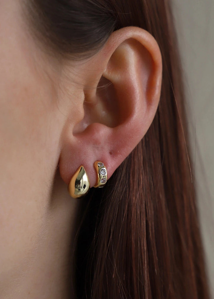 Dome Earrings - Gold