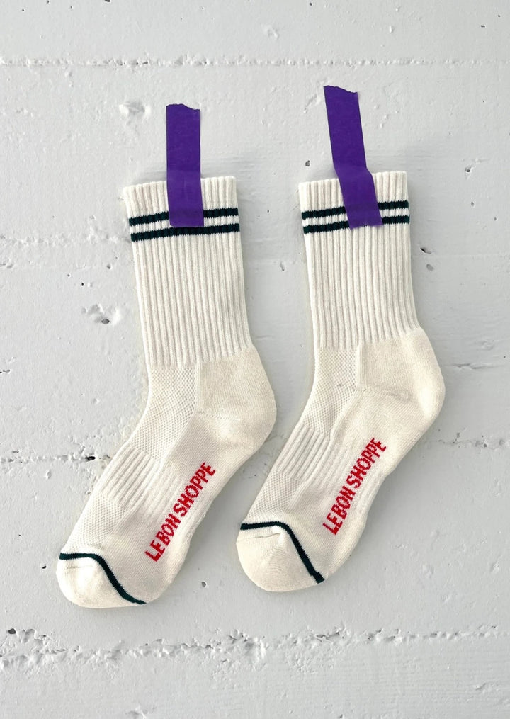 Boyfriend Socks - Parchment