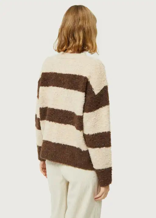 Brown Striped Sweater