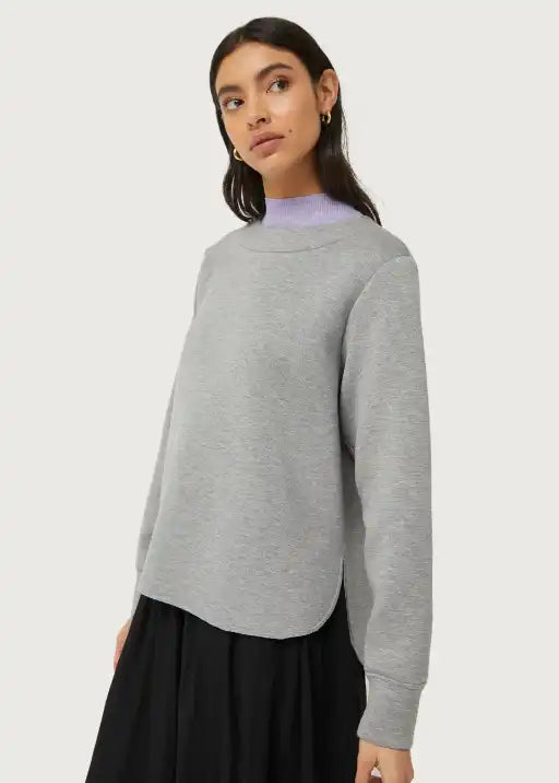 Grey Neoprene Sweatshirt