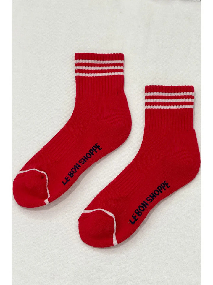 Girlfriend Socks - Scarlet