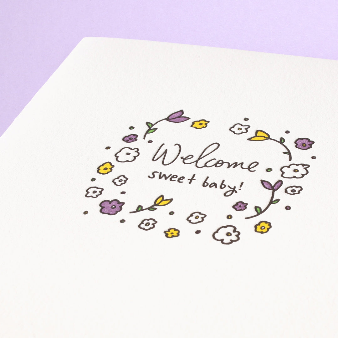 Welcome Sweet Baby Card