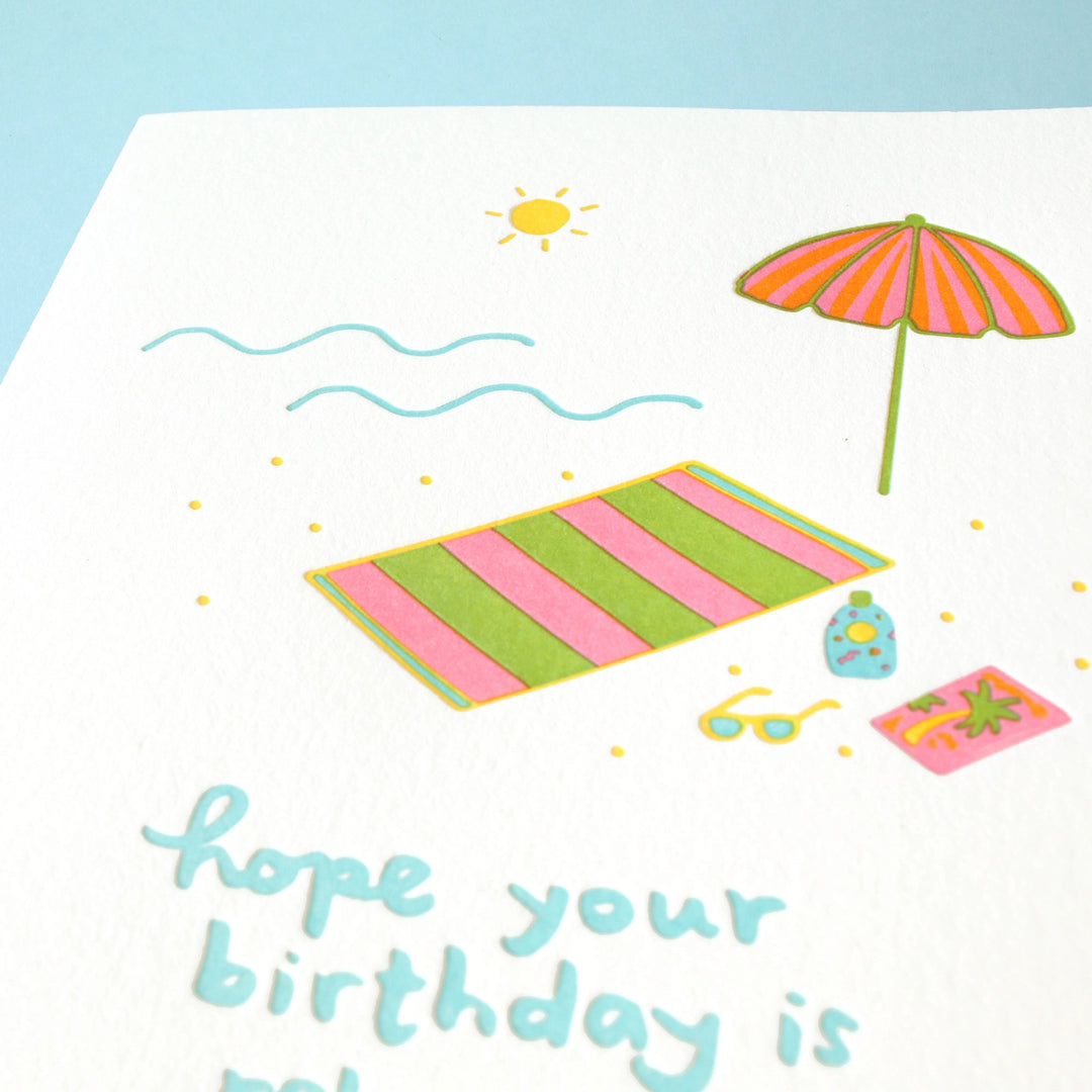 Beach Birthday Card