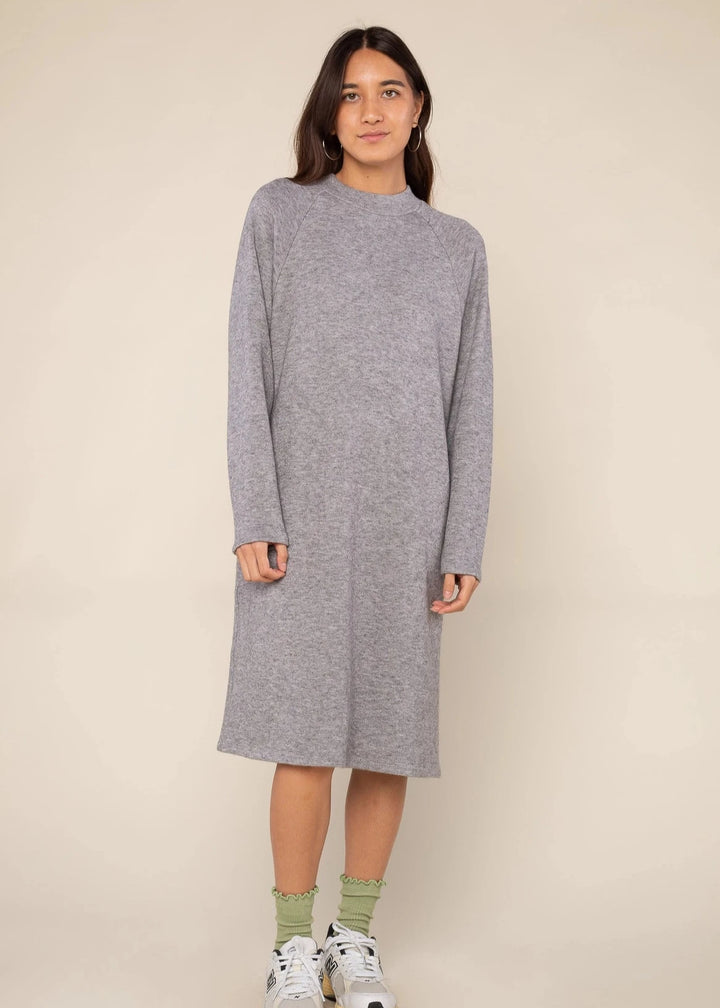 Brie Sweater Dress - Heather Grey