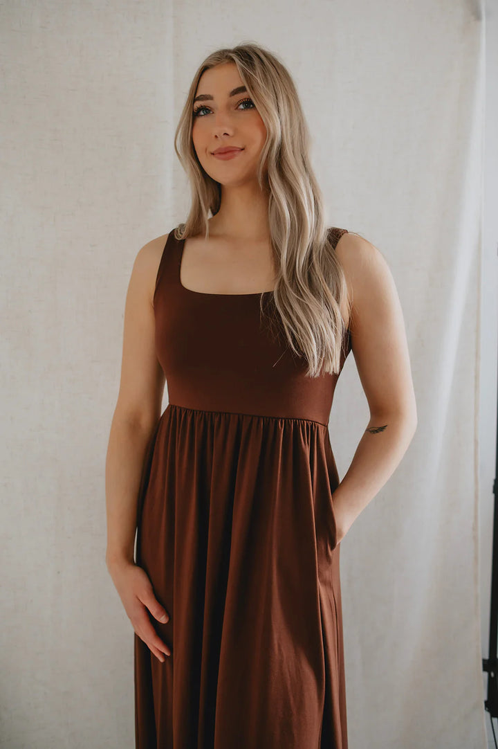 Lake Swing Dress - Chocolate