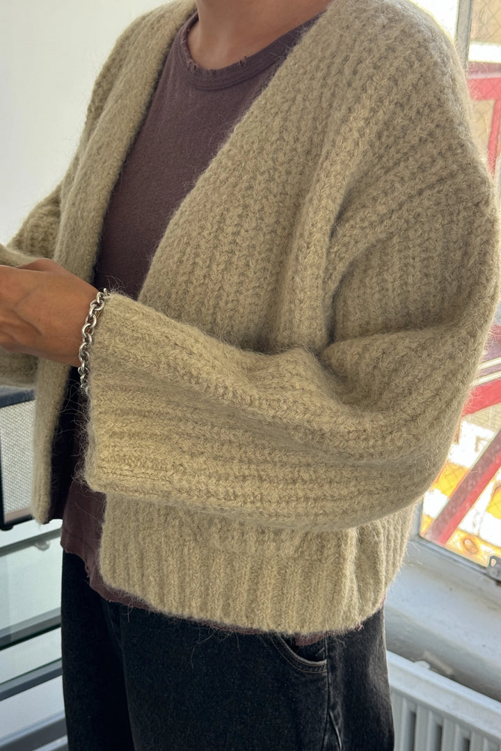 Alpaca Sweater Jacket - Butter