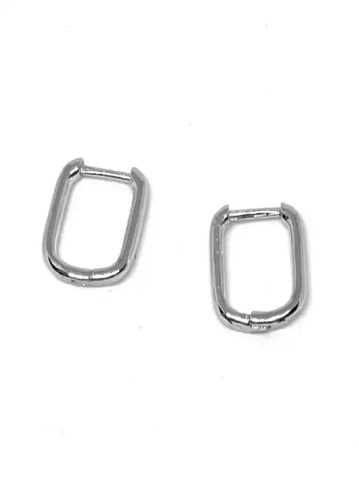 Cara Hoop Earrings - Silver