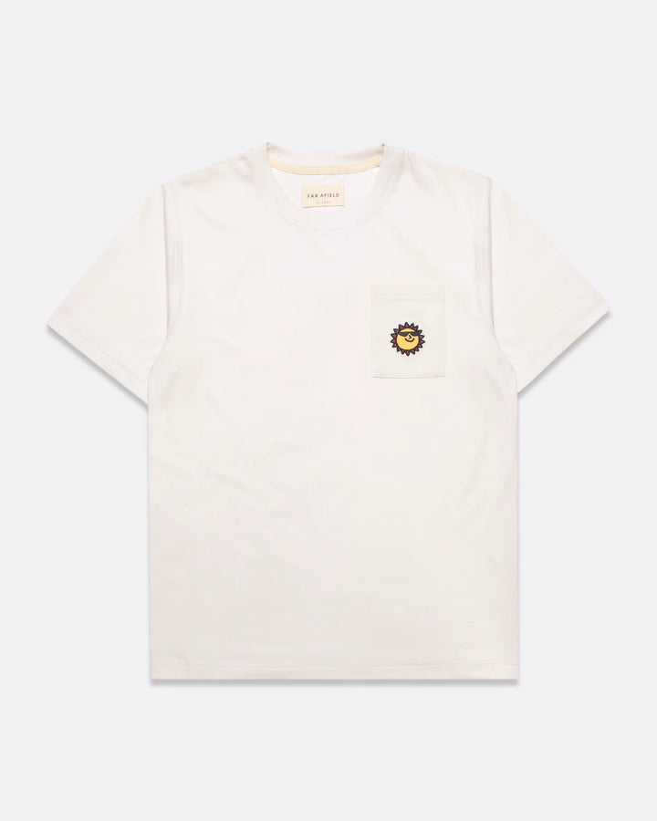 Embroidered Pocket Tee - Sunny