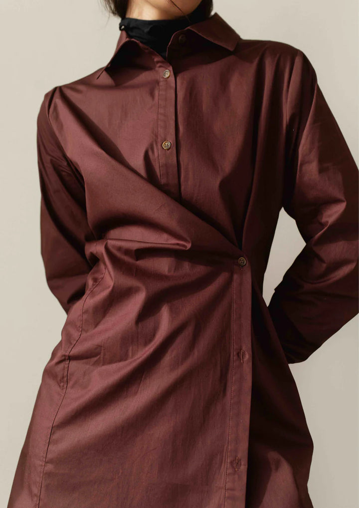 Maude Shirt Dress - Truffle