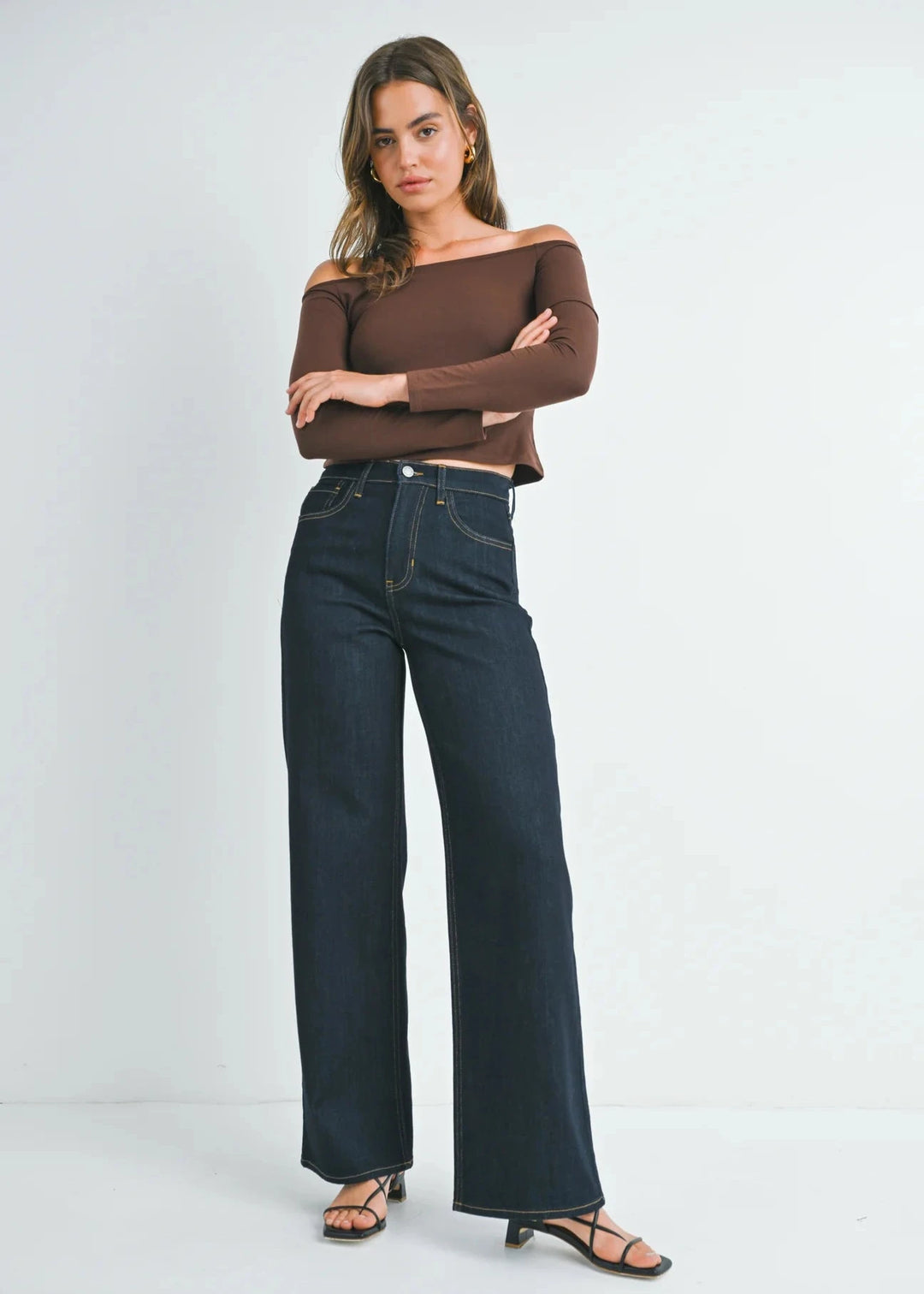 Relaxed Wide Leg Jeans - Sup