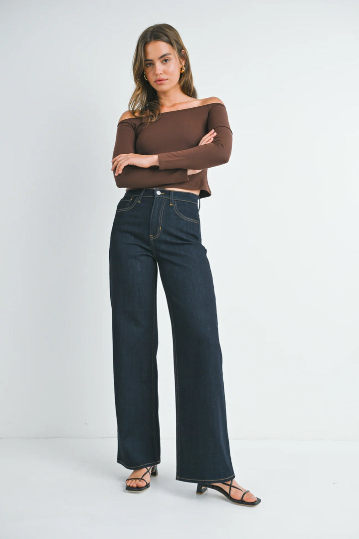 Relaxed Wide Leg Jeans - Sup