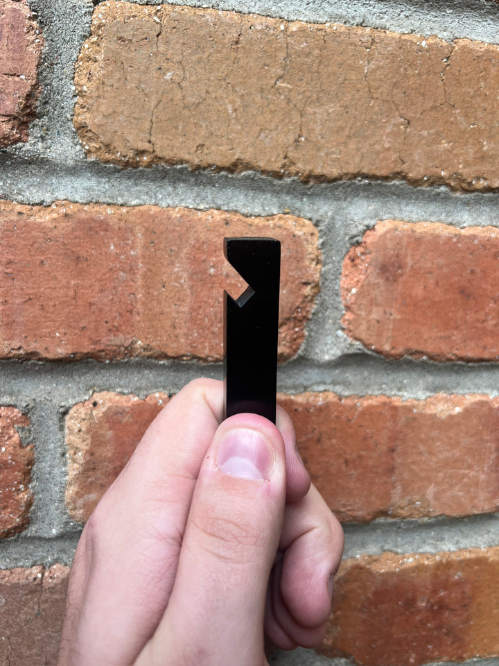 Black Steel Bottle Opener