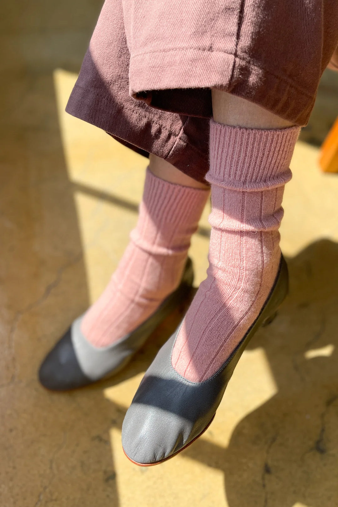 Classic Cashmere Socks - Rose Petal