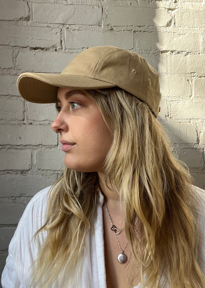 Laurel 5 Panel Cap - Sand Twill