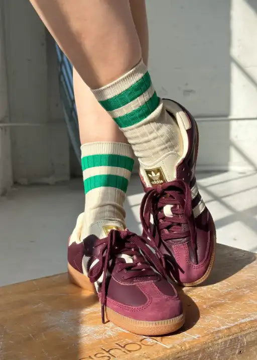 Her Varsity Socks - Green