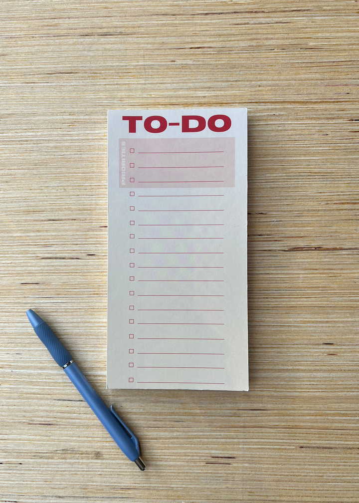 To-Do List Pad - Pink/ Red