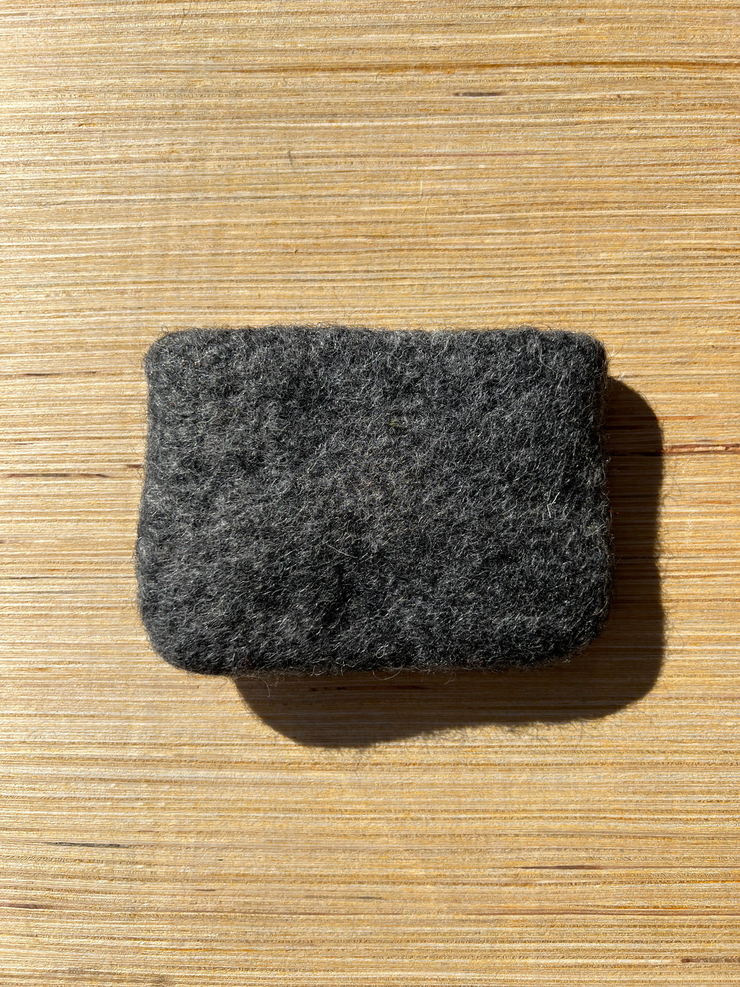 Wool Coin Pouch - Dark Grey