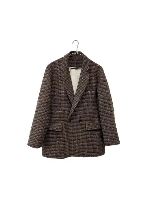 Wool Blend Jacket - Brown