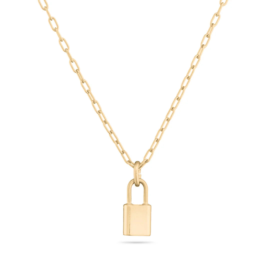 Lock Necklace - Gold