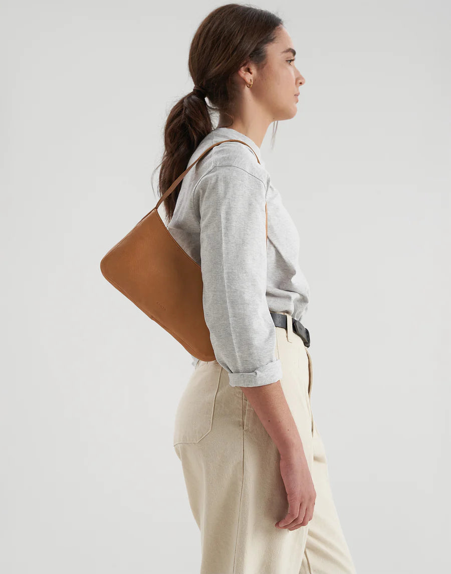 Pat Shoulder Bag - Saddle