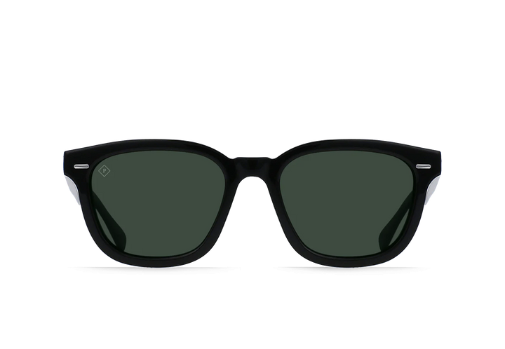 Myles Sunglasses - Recycled Black/ Green Polarized