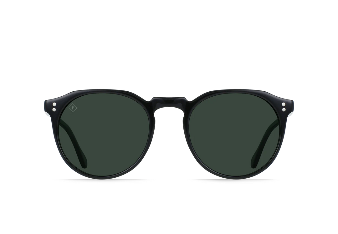 Remmy Sunglasses - Recycled Black/ Green Polarized