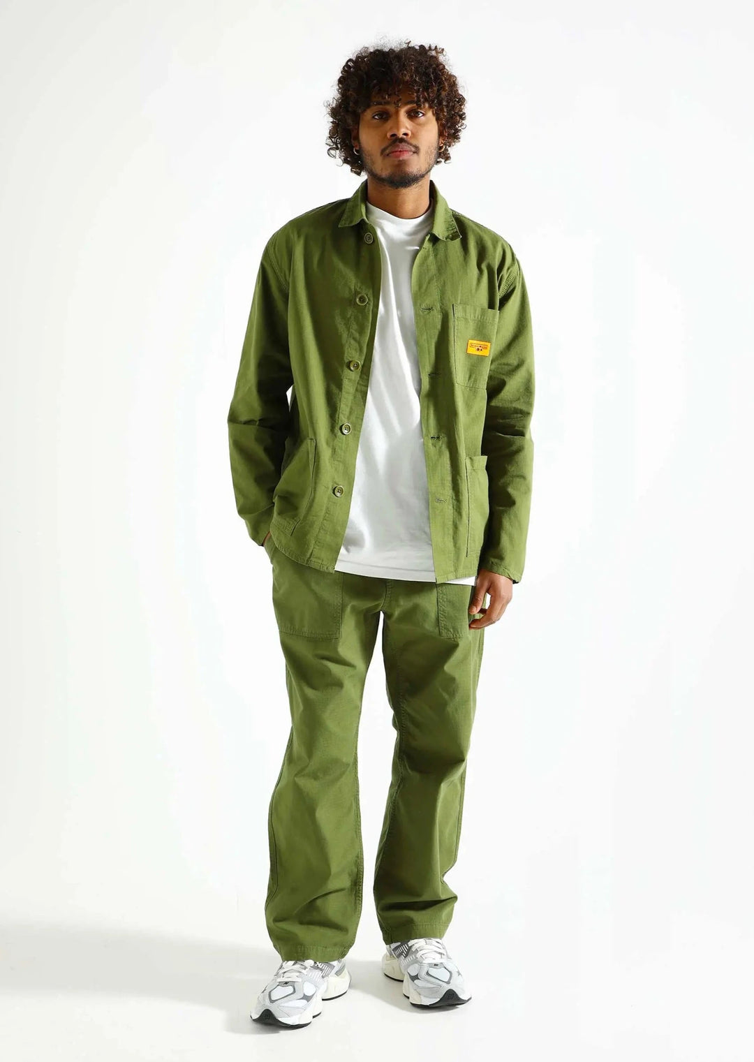 Ripstop Coverall Jacket - Pesto