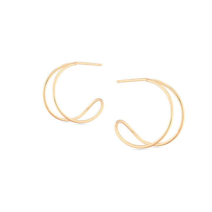 Swell Hoops - Gold