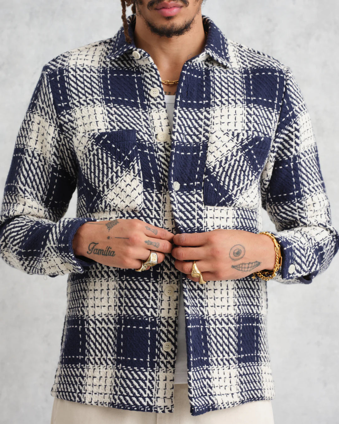 Whiting Overshirt - Marine Beatnik