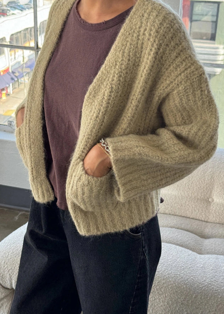 Alpaca Sweater Jacket - Butter