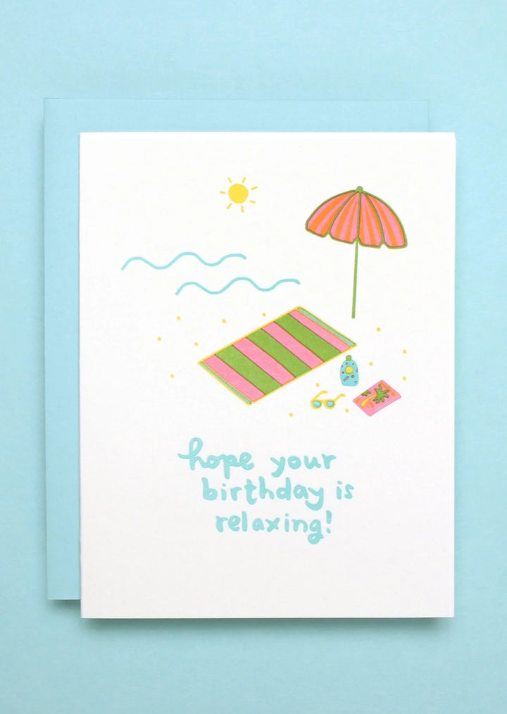 Beach Birthday Card