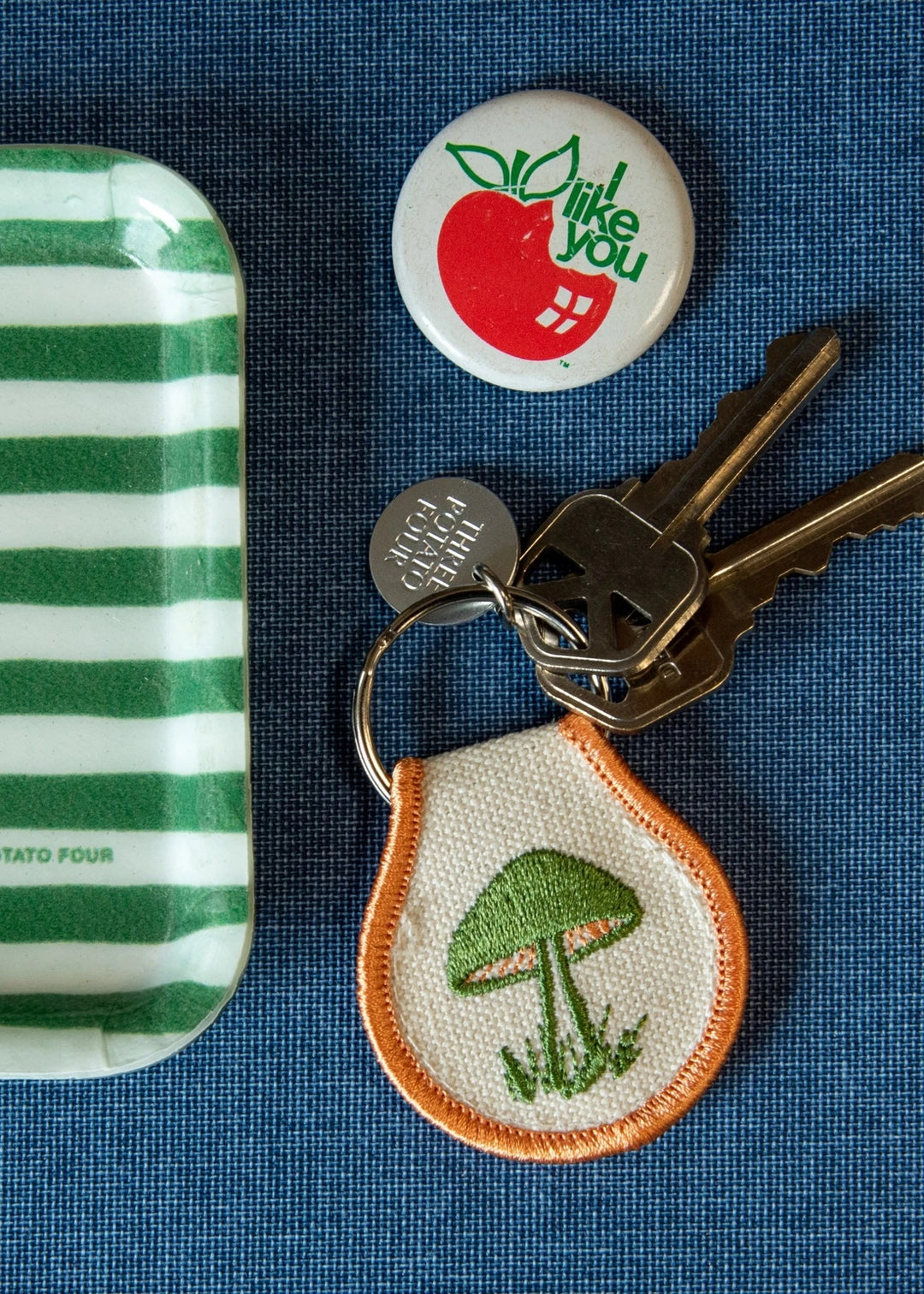 Patch Keychain - Mushroom