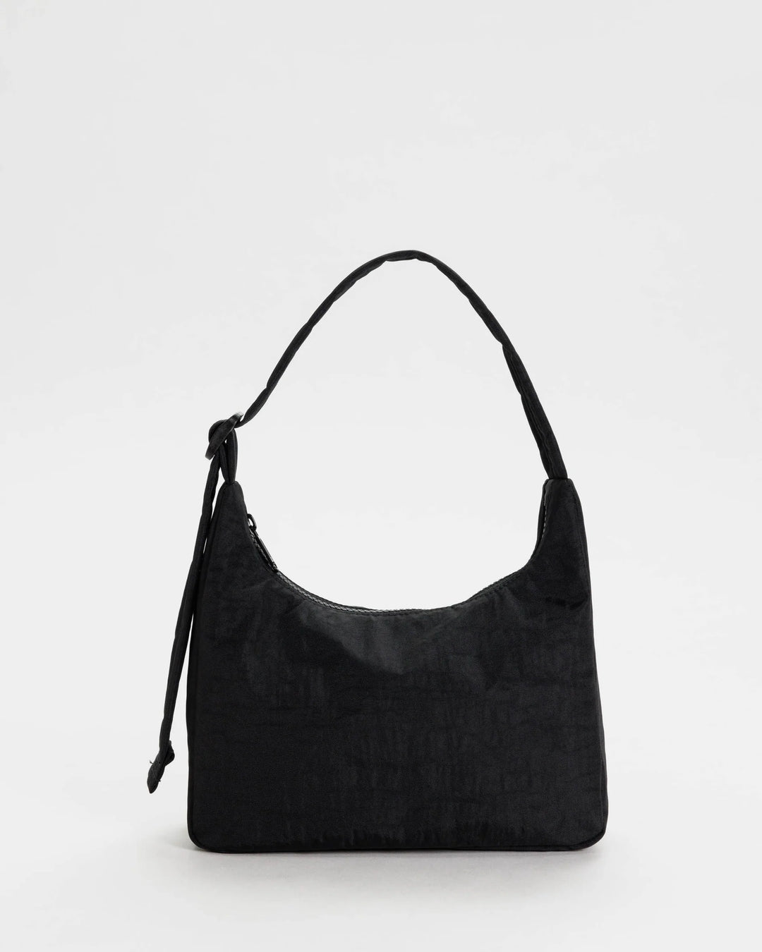 Mini Nylon Shoulder Bag - Black