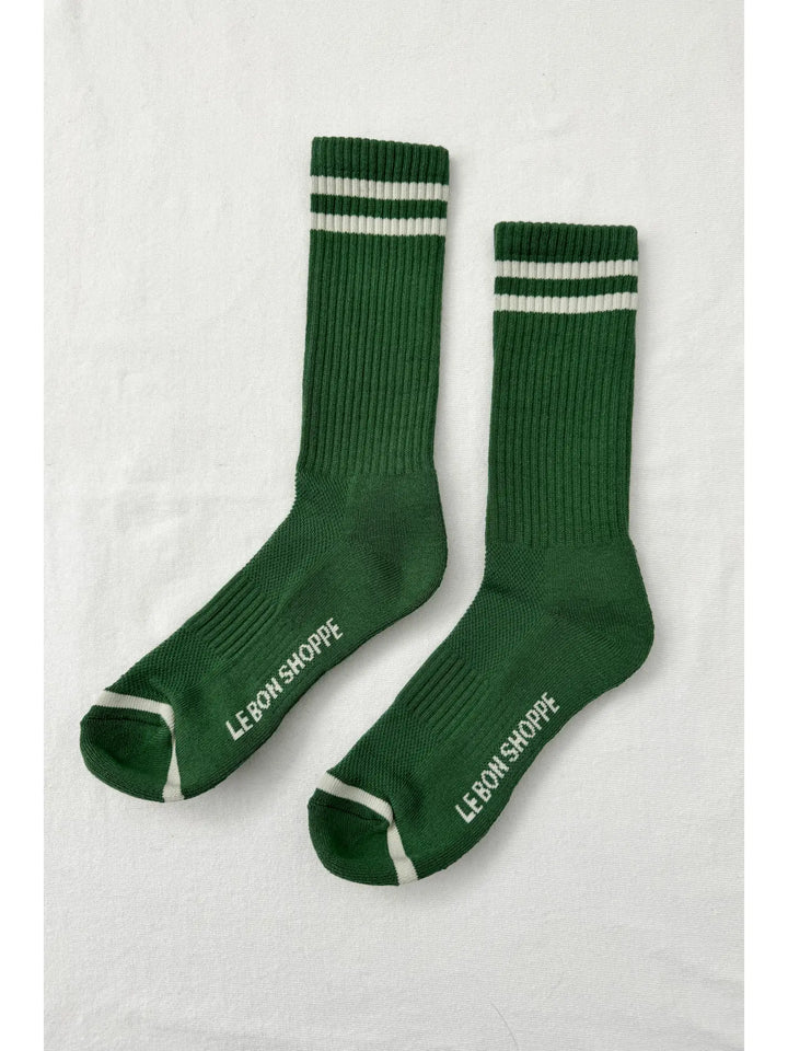 Extended Boyfriend Socks - Moss