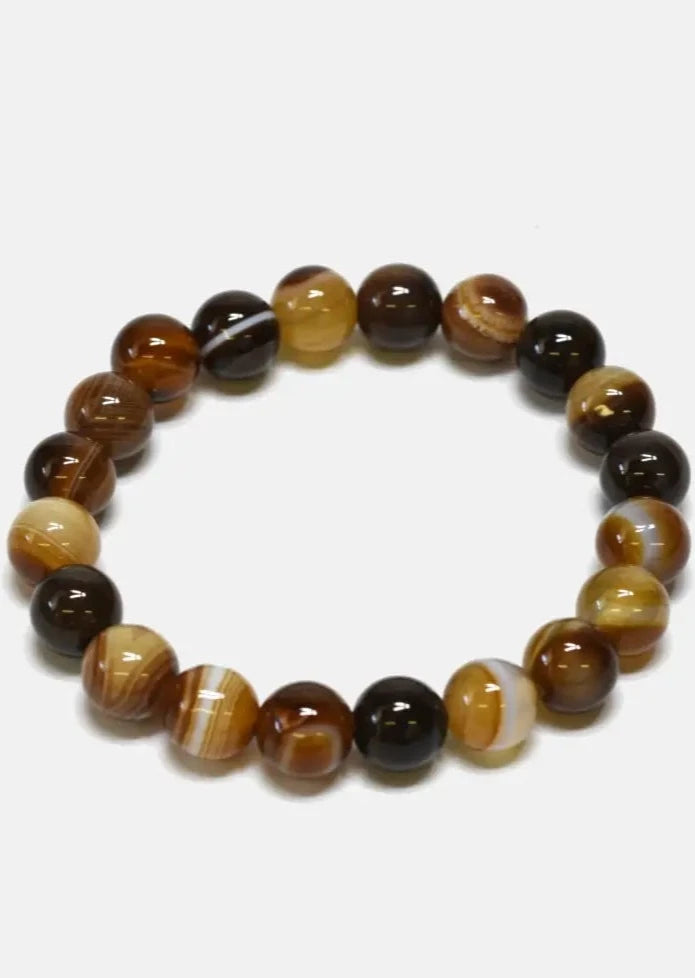 Brown Jasper Beaded Bracelet