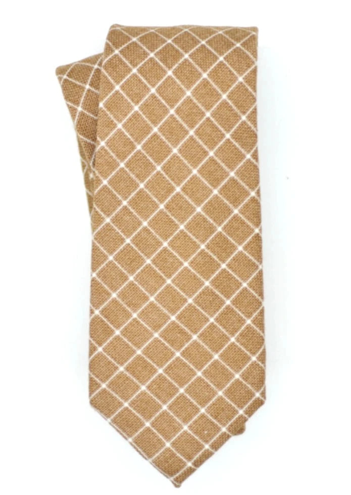 Necktie - Sand Window Pane