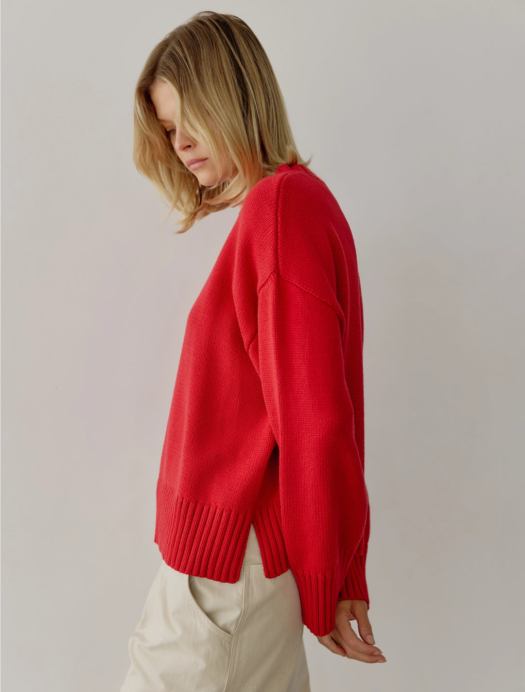 Asher Sweater - Cherry Red