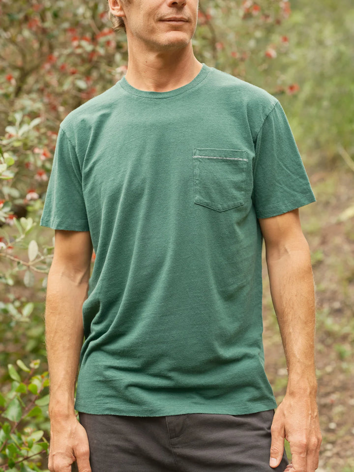 Hemp Pocket Tee - Forest