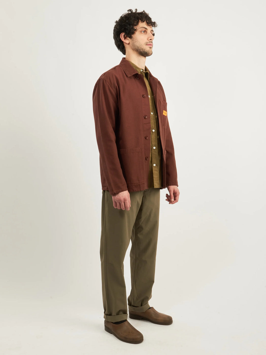 Canvas Coverall Jacket - Brown