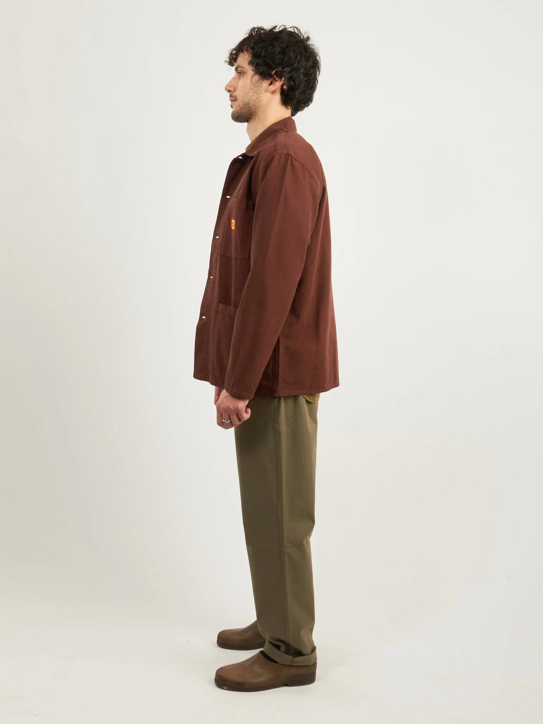 Canvas Coverall Jacket - Brown