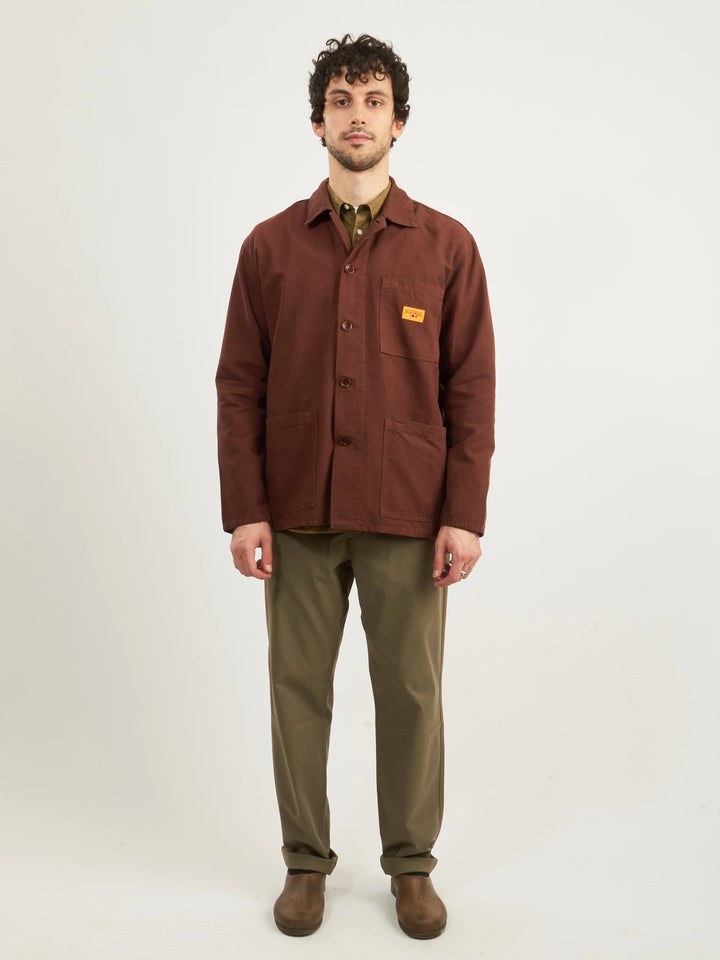 Canvas Coverall Jacket - Brown