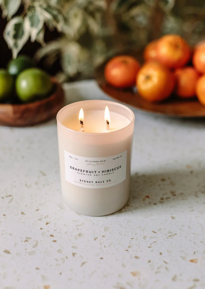 Grapefruit + Hibiscus 14oz. Candle