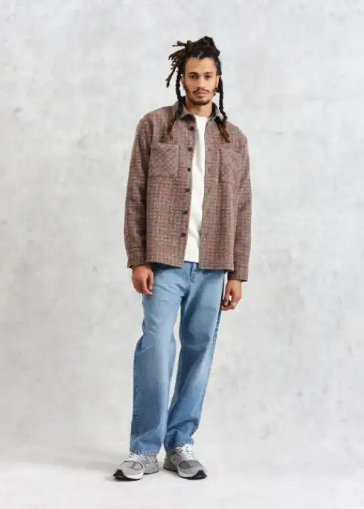 Whiting Overshirt - Mini Check Fleece