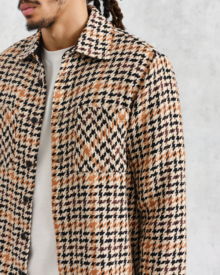 Whiting Overshirt - Houndstooth Weave