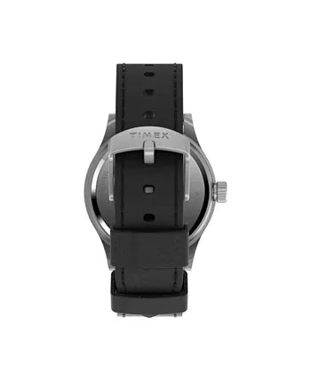 Expedition Sierra 41mm Leather Strap Watch - Black